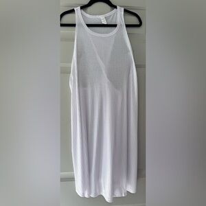 Freshman White Ribbed Top Dress Sz 3X
